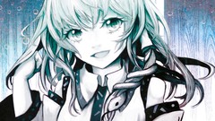 Snakes smiling anime girls green eyes kochiya sanae touhou open 