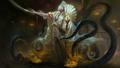 Snakes Swords artwork fantasy art