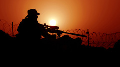 Sniper sunset red color