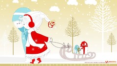 Snow abstract Christmas