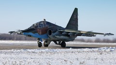 Snow Aircraft ice military air force Su-39