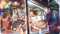 Snow anime girls bikini anime boys swimsuits