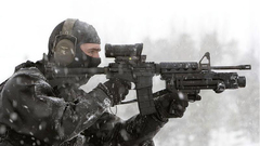 Snow Army military Rifles