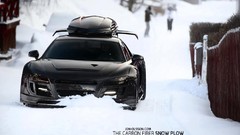 Snow Auto Audi audi r8 front view vehicles sports cars 