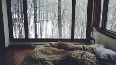 snow bed bedroom
