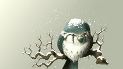 Snow Birds artwork winter