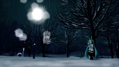 Snow black vocaloid hatsune