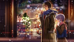 Snow Books Christmas tie scarfs brown eyes short hair nagato 