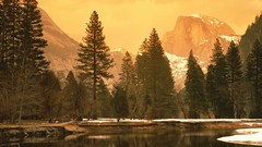 Snow California Dome Yosemite National Park national park rivers