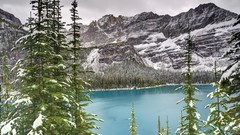 Snow Canada lakes national park