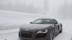 Snow cars Audi vehicles