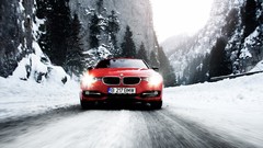 Snow cars BMW roads