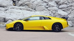Snow cars Lamborghini roads vehicles yellow cars Lamborghini 