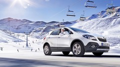 Snow cars Opel vehicles