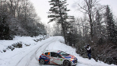 Snow cars rally Peugeot