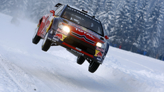 Snow cars rally racing