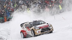 Snow cars rally racing Citroën DS3 WRC