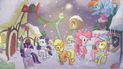 Snow Christmas rarity my little pony rainbow dash twilight 