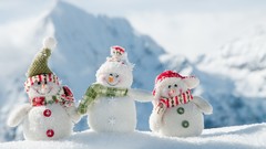 Snow Christmas Snowmen