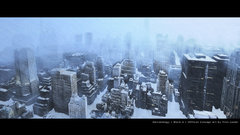 Snow cityscapes concept art