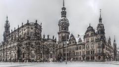 Snow cityscapes germany sculptures