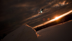 Snow clouds Skiing jumping
