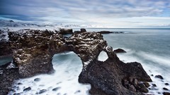 Snow cold coast arches