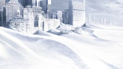 Snow Day after tomorrow cityscapes artwork movie posters