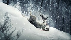 Snow digital art nature