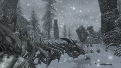 Snow Dragons the elder scrolls v skyrim skyscapes
