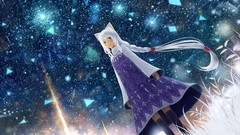 Snow dress long hair