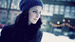 Snow eyes woman German brunettes singers lena meyer-landrut