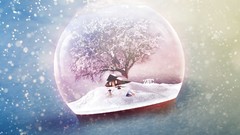 Snow frost globe December