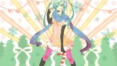 Snow headphones dress Candies Ribbons scarfs boots hatsune miku 