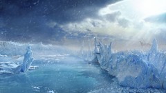 Snow ice glacier digital