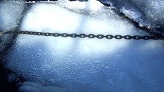 Snow ice reflections chains