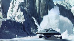 Snow ice Star Trek landing USS Voyager