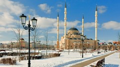 Snow Islam minaret mosques Muslim