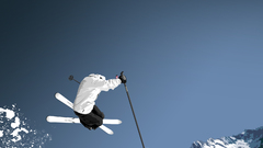Snow jumping ski
