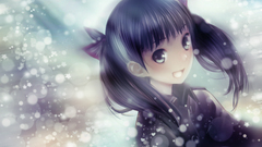 Snow long hair twintails