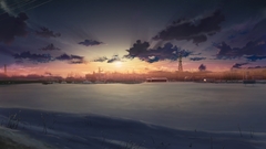 Snow Makoto Shinkai scenic