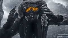 Snow masks gas masks artwork digital art romantically 