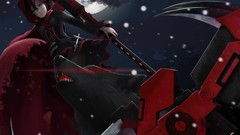 Snow moon weapons cross Wolves skirts boots scythe short hair 