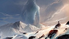 Snow Mountains artwork fantasy art