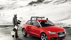 Snow Mountains Audi Snowboarding cars Audi A1