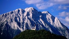 Snow Mountains Austria mount hillside churches