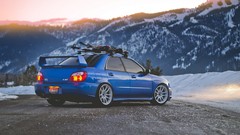 Snow Mountains cars subaru impreza subaru impreza wrx sti 