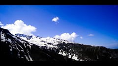 Snow Mountains clouds point