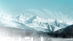 Snow Mountains Desktopography