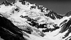 Snow Mountains grayscale